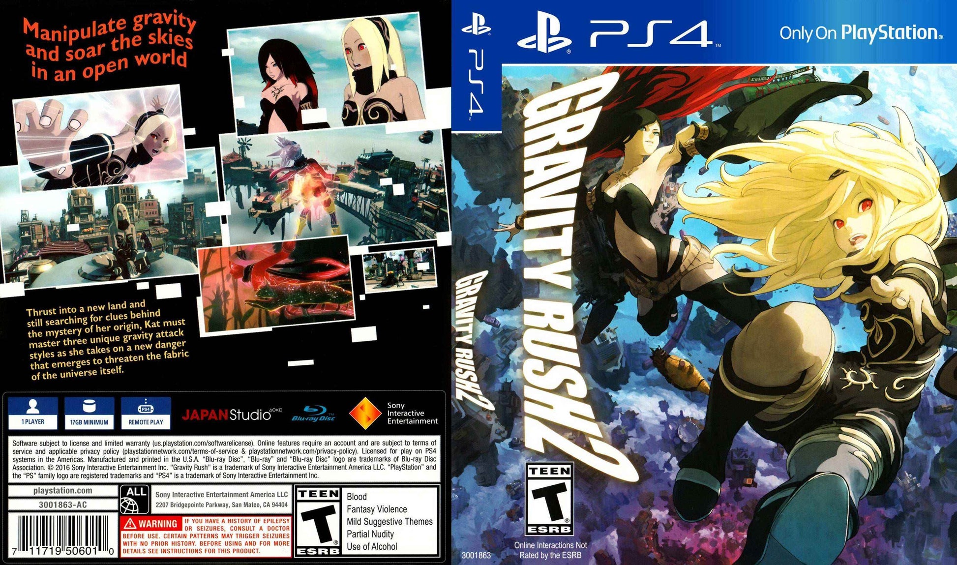 Gravity Rush 2 Cover Art - WOI Solutions
