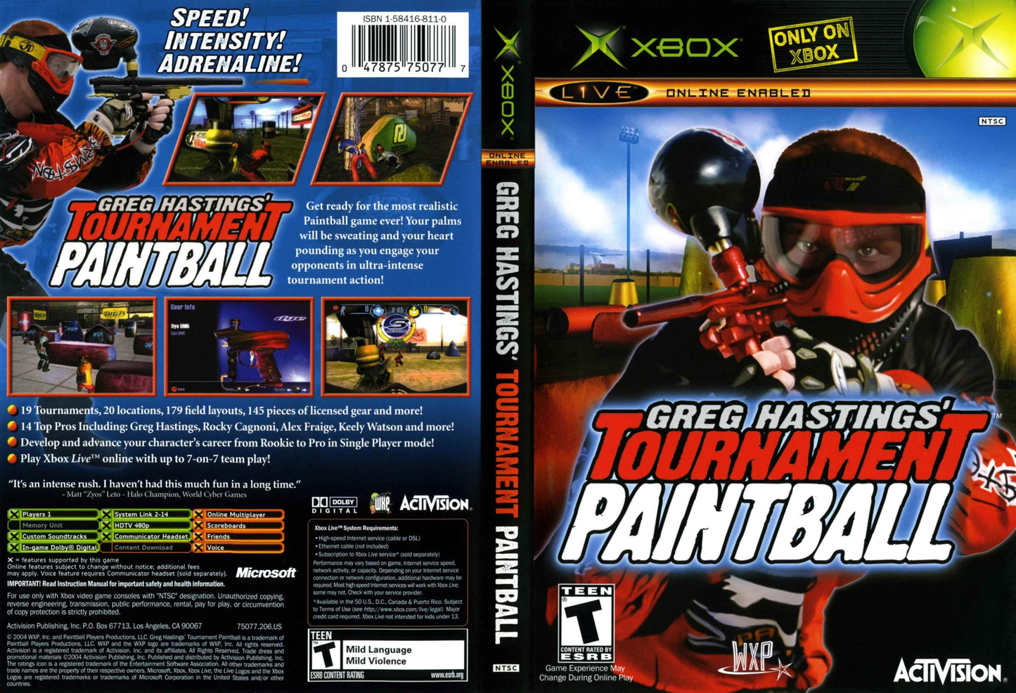 Greg Hastings' Tournament Paintball Cover Art - WOI Solutions
