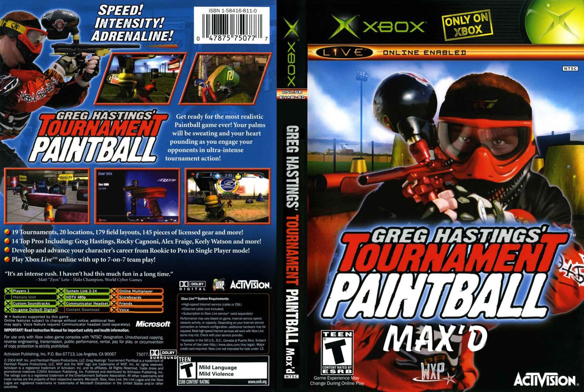 Greg Hastings' Tournament Paintball Max'd Cover Art - WOI Solutions