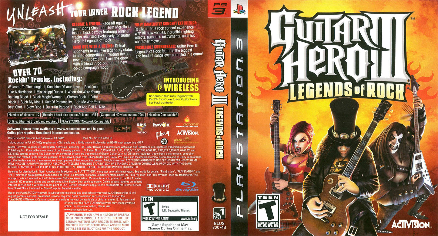 Guitar Hero III - Legends of Rock