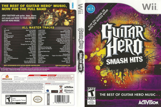 Guitar Hero Smash Hits Cover Art - WOI Solutions