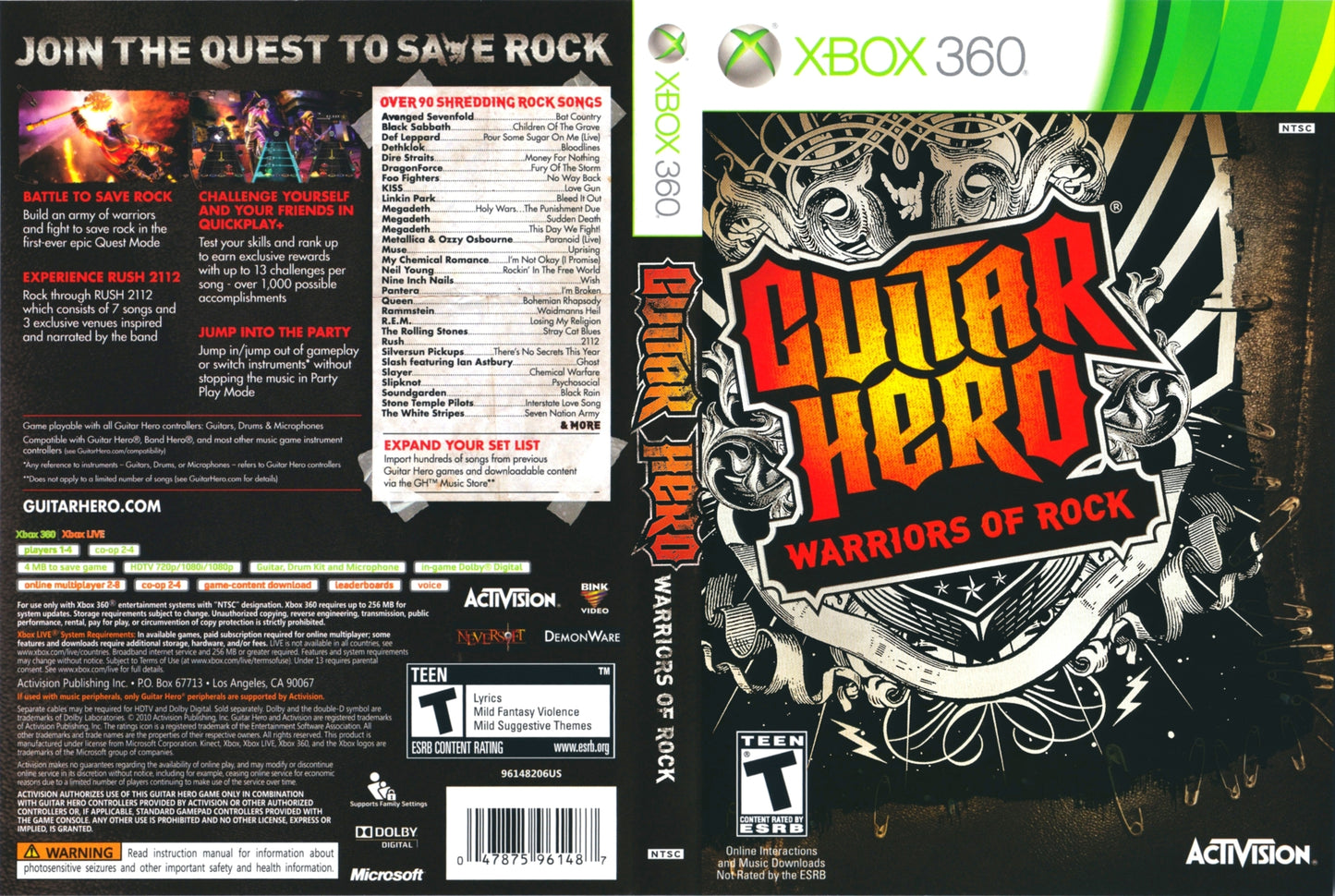 Guitar Hero Warriors of Rock