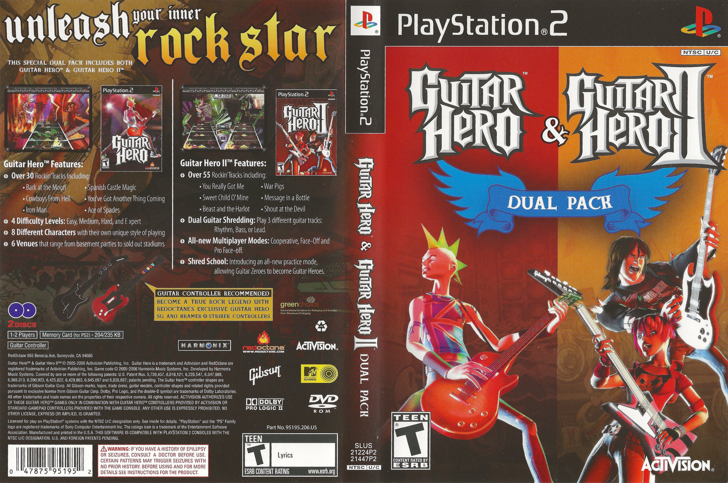 Guitar Hero & Guitar Hero II Dual Pack