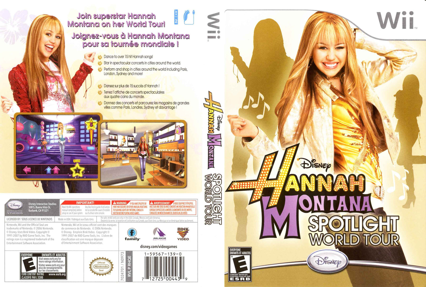 Hannah Montana Spotlight World Tour Cover Art - WOI Solutions