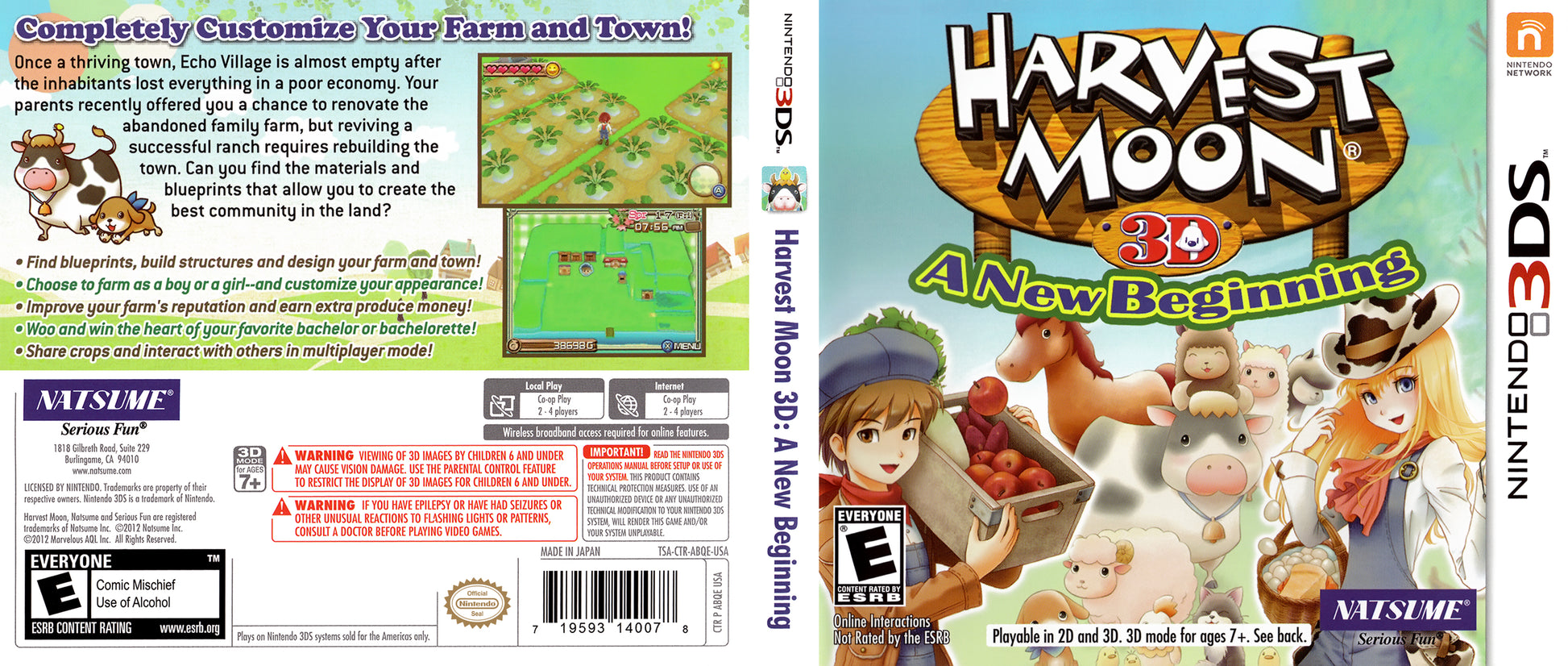 Harvest Moon 3D A New Beginning