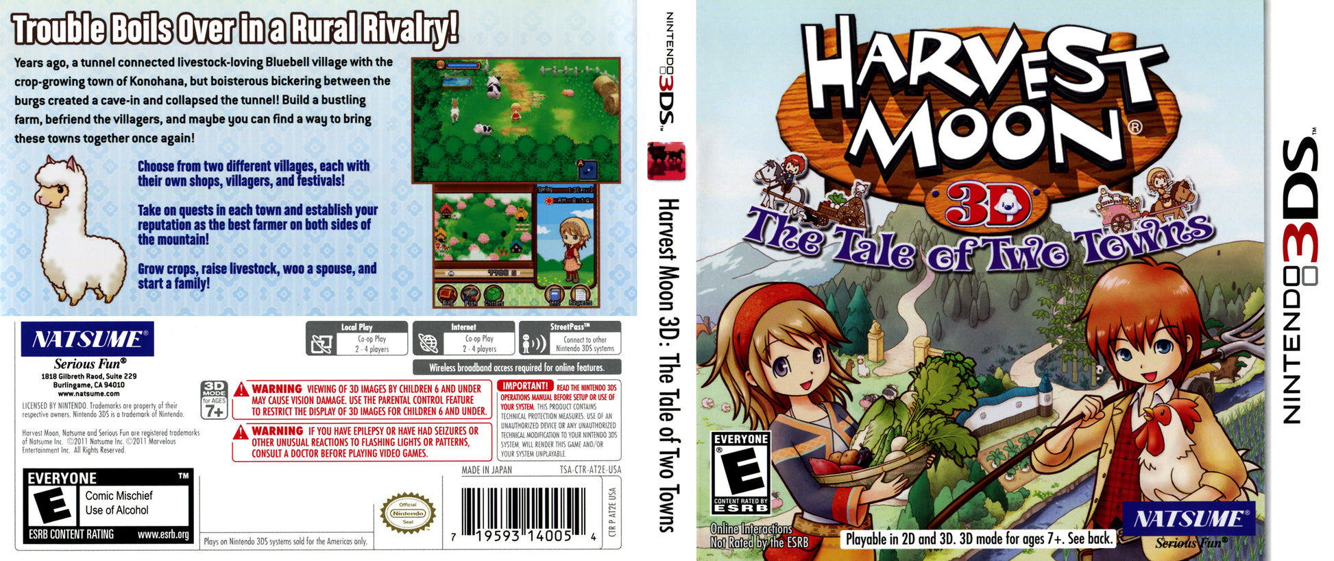 Harvest Moon 3D The Tale of Two Towns