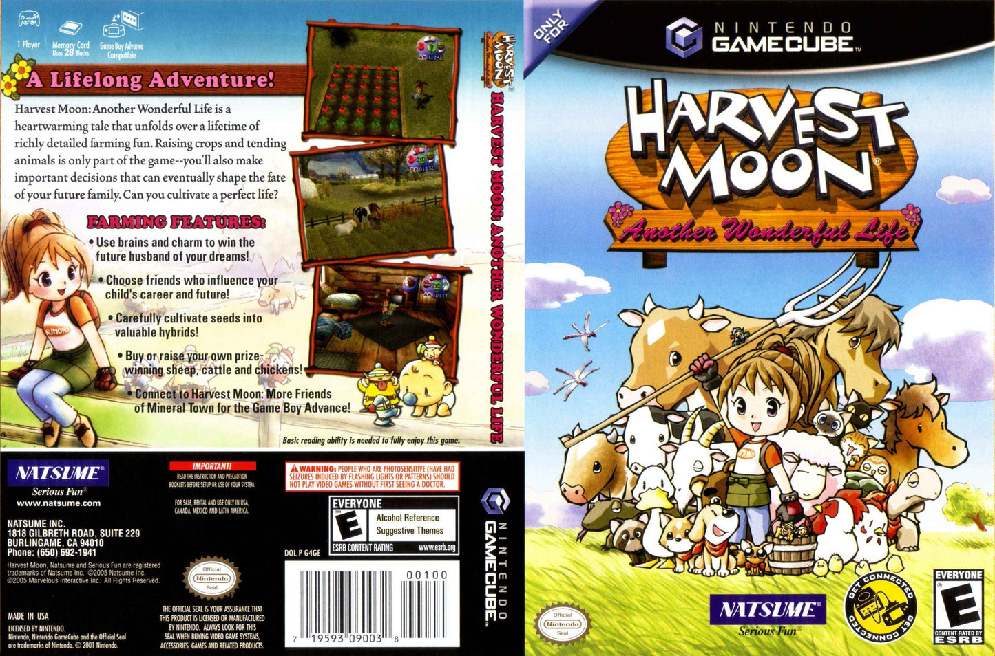 Harvest Moon Another Wonderful Life Cover Art - WOI Solutions
