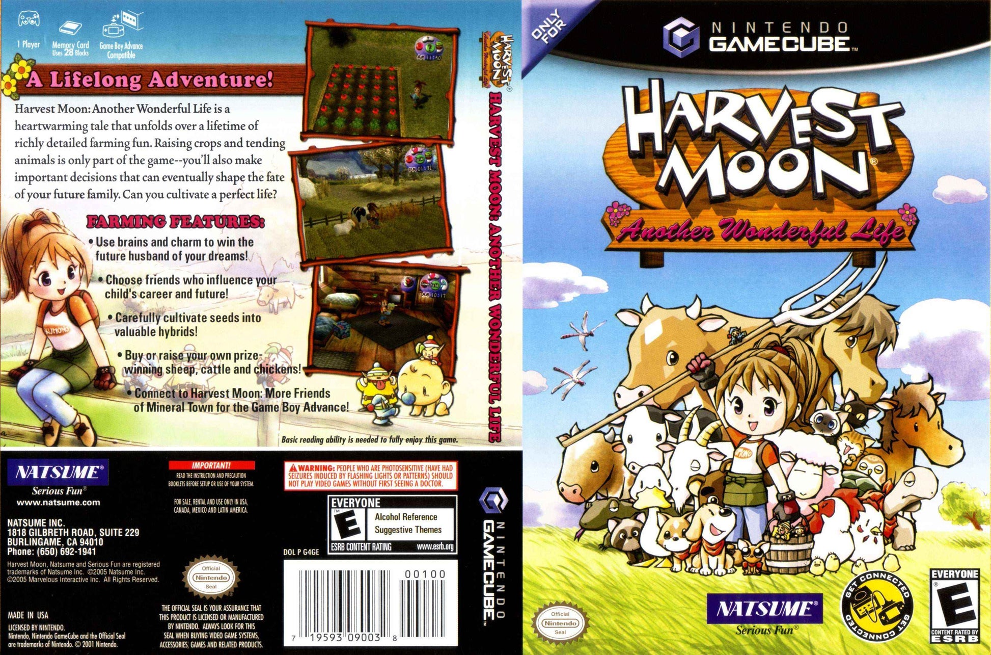 Harvest Moon Another Wonderful Life Cover Art - WOI Solutions