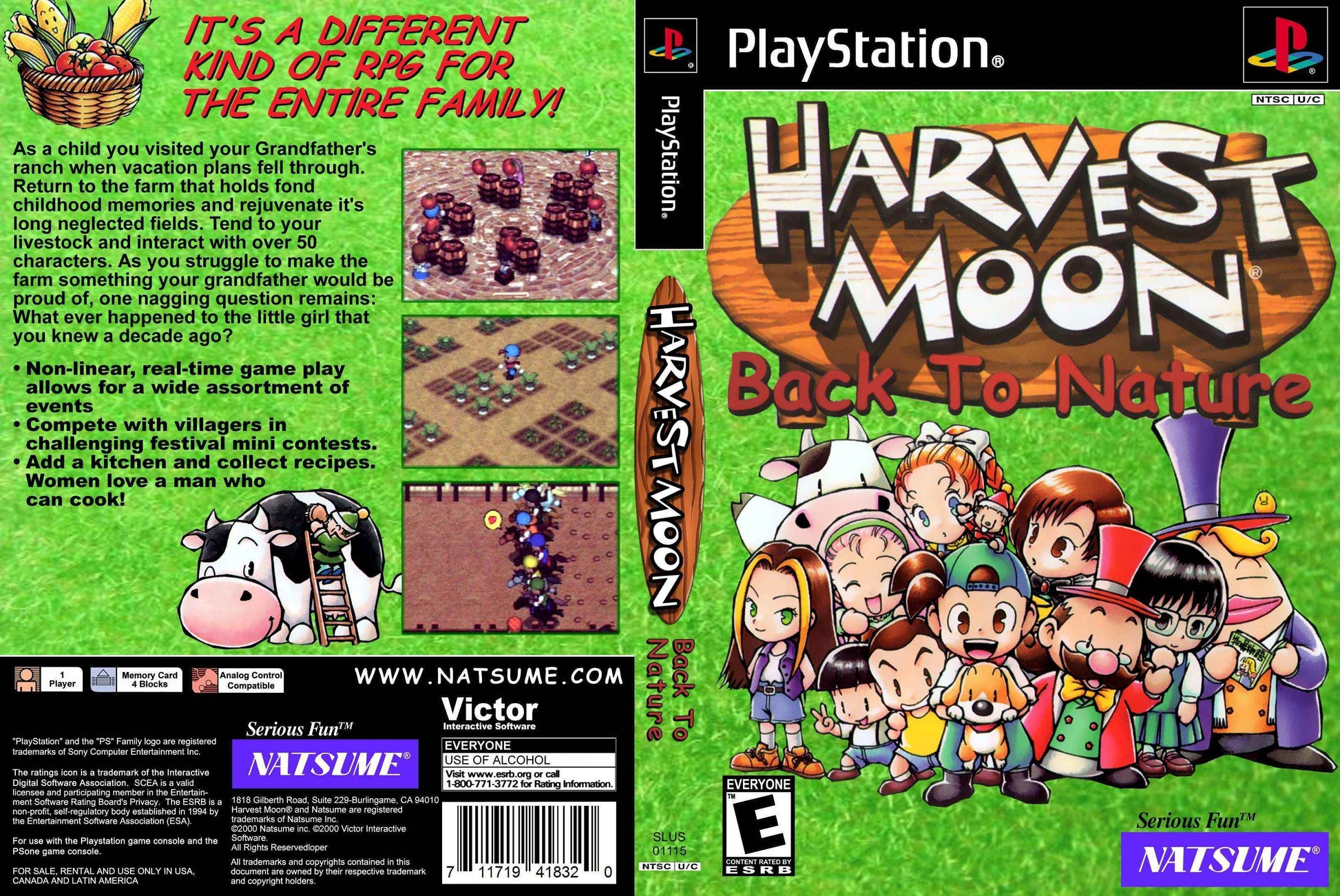 Harvest Moon Back to Nature Cover Art - WOI Solutions