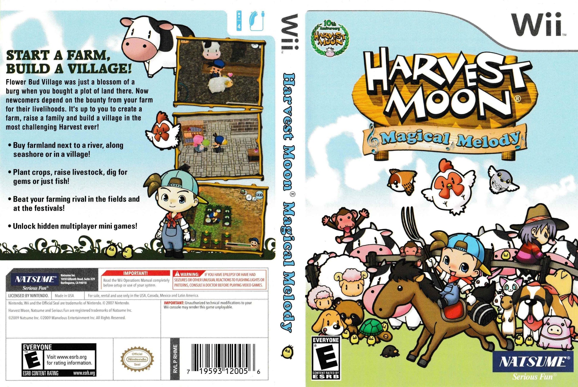Harvest Moon Magical Melody Cover Art - WOI Solutions