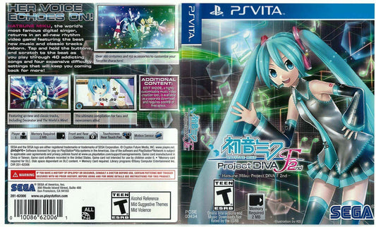 Hatsune Miku Project Diva 2nd Cover Art - WOI Solutions