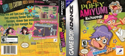 Hi Hi Puffy AmiYumi Kaznapped Cover Art - WOI Solutions