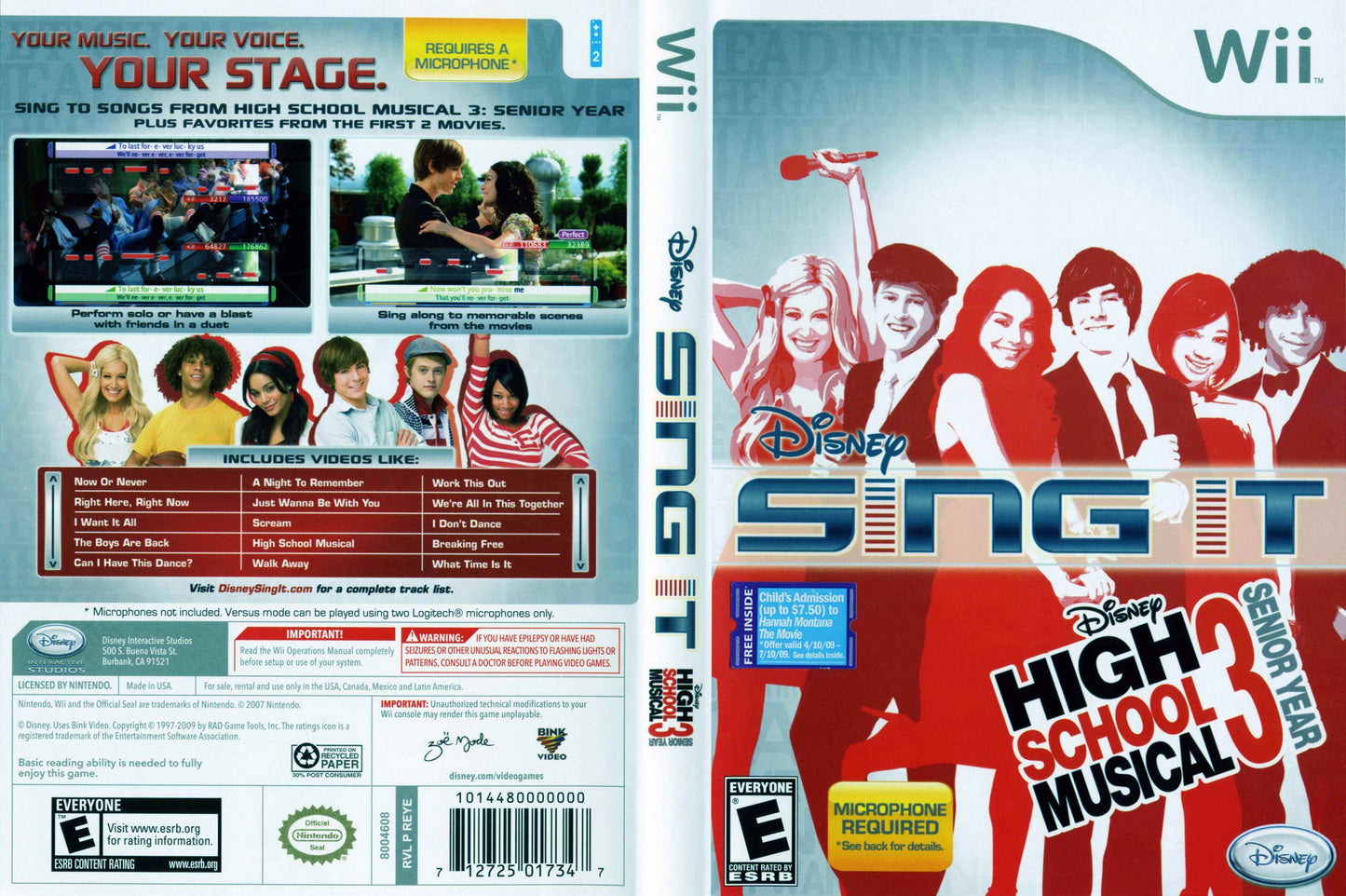 High School Musical 3 Senior Year Sing It! Cover Art - WOI Solutions