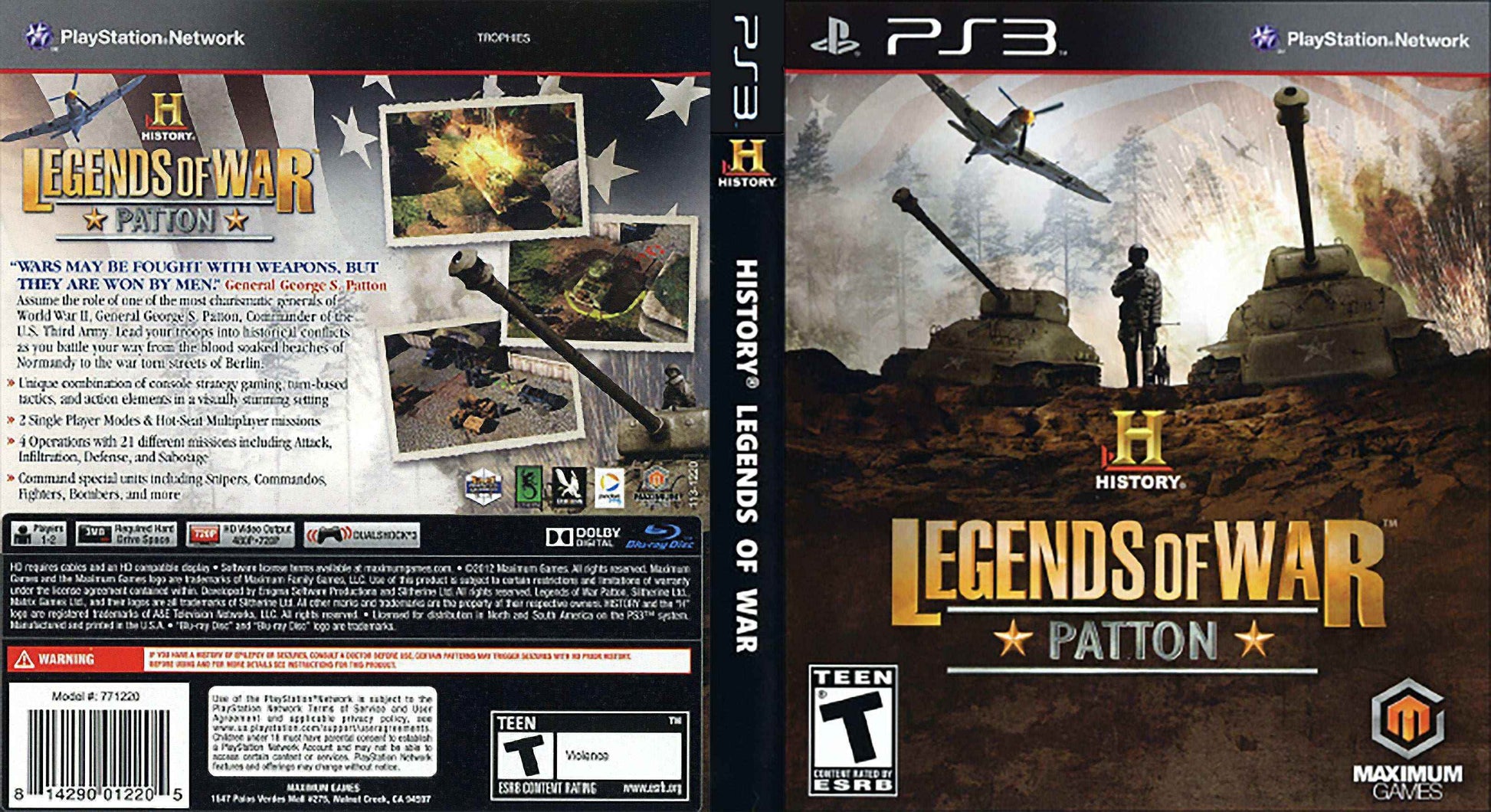History Channel Legends of War Patton Cover Art - WOI Solutions