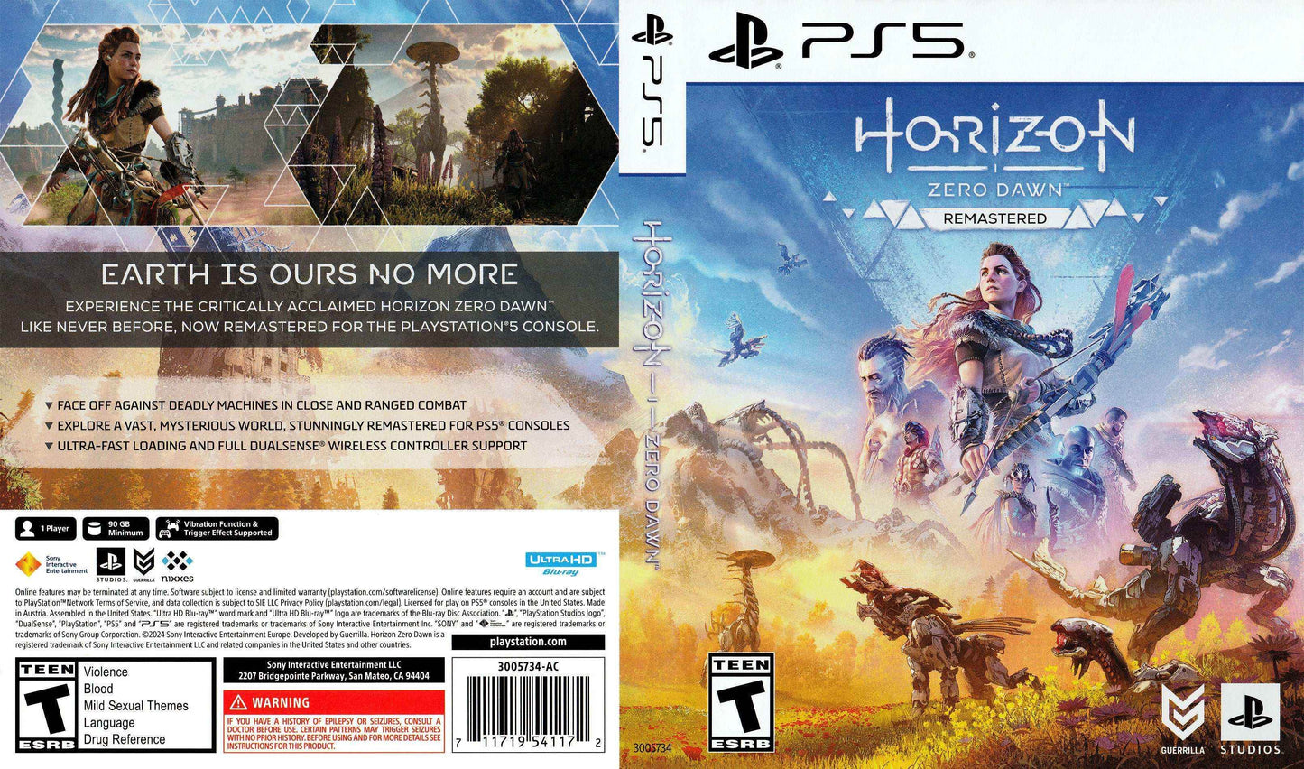 Horizon Zero Dawn Remastered Cover Art - WOI Solutions