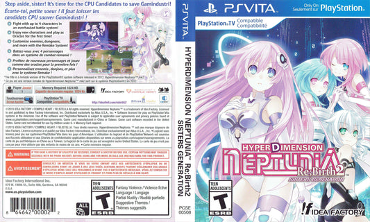 Hyper Dimension Neptunia Re Birth 2 Cover Art - WOI Solutions