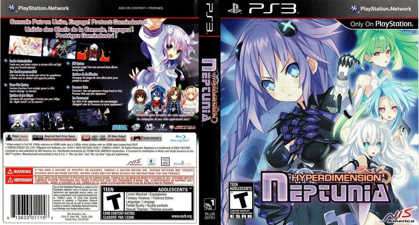 Hyperdimension Neptunia Cover Art - WOI Solutions