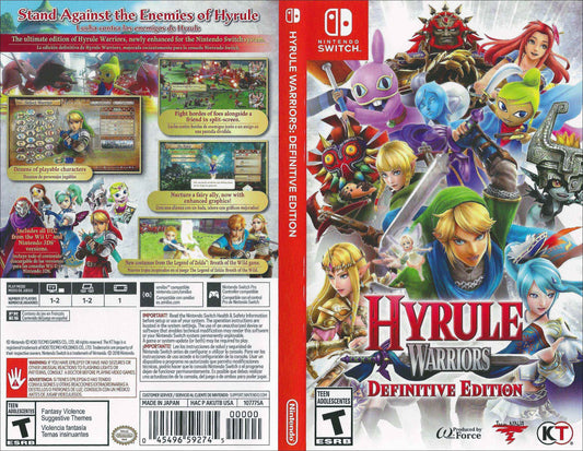 Hyrule Warriors Definitive Edition Cover Art - WOI Solutions