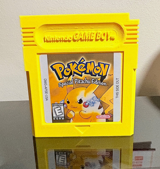GameBoy Cartridge Wall Art Pokemon Yellow