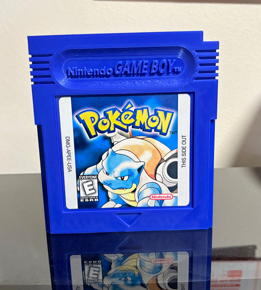 GameBoy Cartridge Wall Art Pokemon Blue