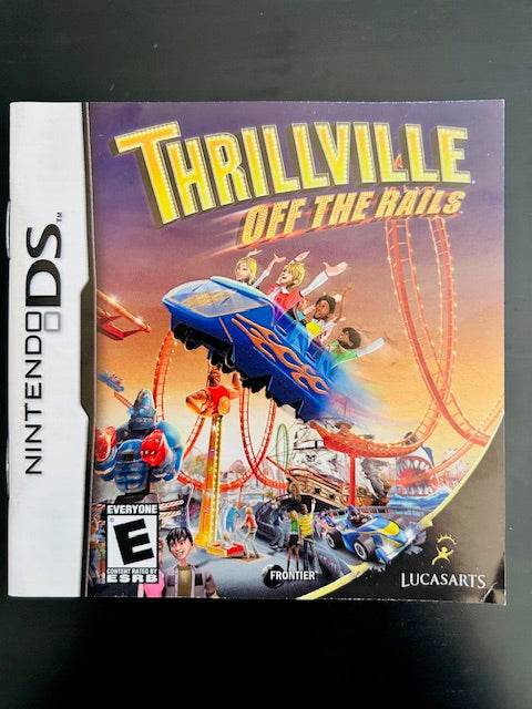 Thrillville Off The Rails for Nintendo DS Manual Only Cover Art - WOI Solutions