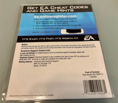 Tiger Woods PGA Tour 10 Playstation 3 Manual Only Cover Art - WOI Solutions