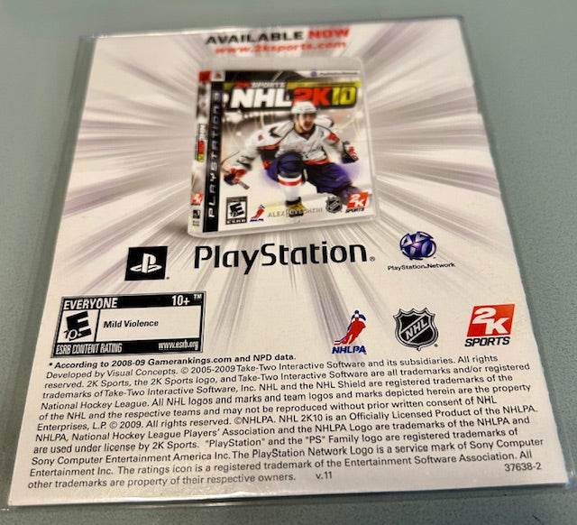 NBA 2K10 Playstation 3 Manual Only Cover Art - WOI Solutions