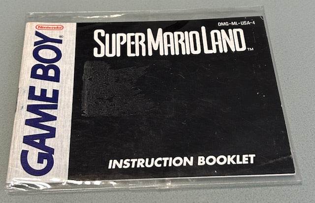 Super Mario Land GameBoy Manual Only Cover Art - WOI Solutions