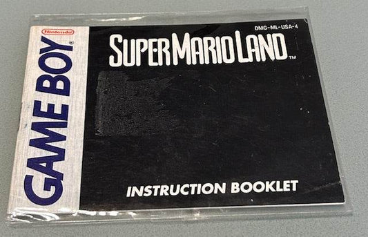 Super Mario Land GameBoy Manual Only Cover Art - WOI Solutions