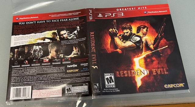 Resident Evil 5 [Greatest Hits] Cover Art & Insert Cover Art - WOI Solutions