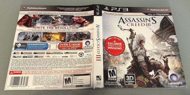 Assassin's Creed III Cover Art & Manual Cover Art - WOI Solutions