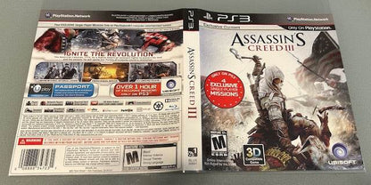 Assassin's Creed III Cover Art & Manual Cover Art - WOI Solutions