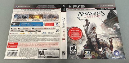 Assassin's Creed III [Not For Resale] Cover Art & Manual Cover Art - WOI Solutions