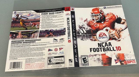 NCAA Football 10 Cover Art & Manual Cover Art - WOI Solutions