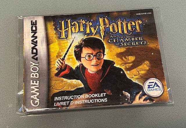 Harry Potter Chamber of Secrets GameBoy Advance Manual Only Cover Art - WOI Solutions