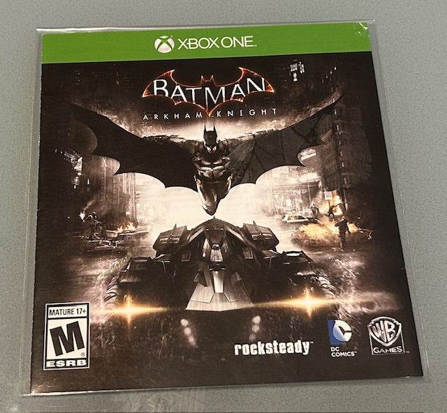 Batman: Arkham Knight Cover Art & Manual Cover Art - WOI Solutions