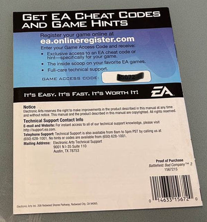 Battlefield: Bad Company 2 Cover Art & Manual Cover Art - WOI Solutions