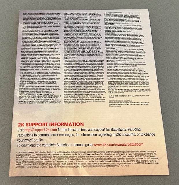 Battleborn Cover Art & Manual Cover Art - WOI Solutions