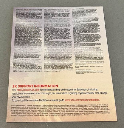 Battleborn Cover Art & Manual Cover Art - WOI Solutions