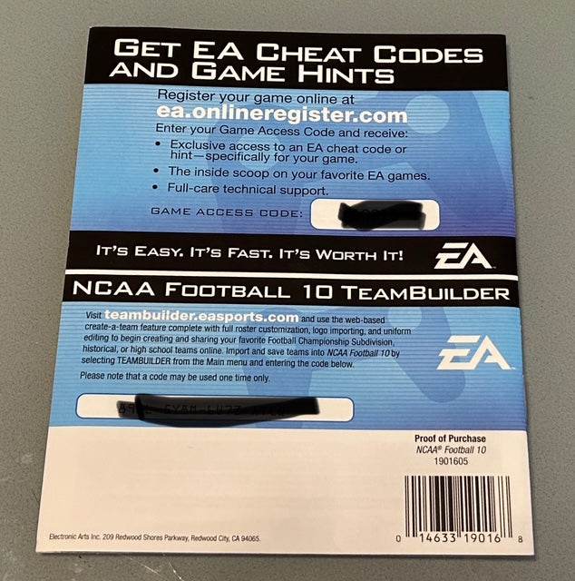 NCAA Football 10 Cover Art & Manual Cover Art - WOI Solutions