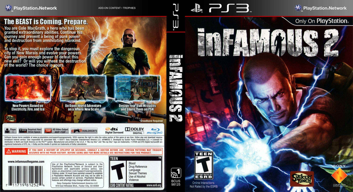 Infamous 2 Cover Art - WOI Solutions