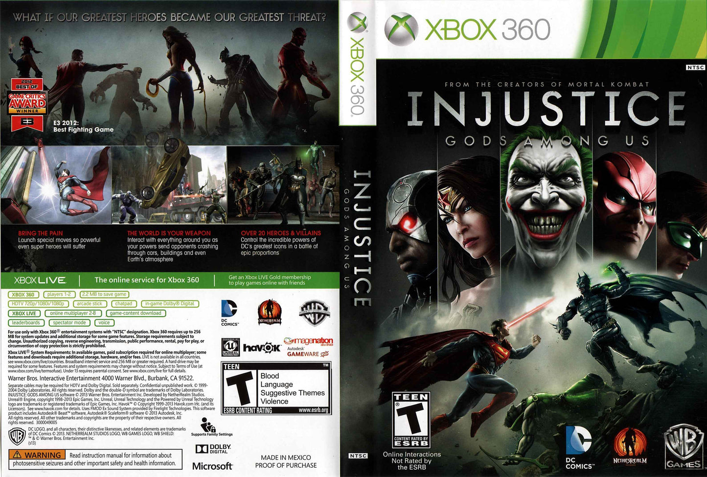 Injustice Gods Among Us Cover Art - WOI Solutions