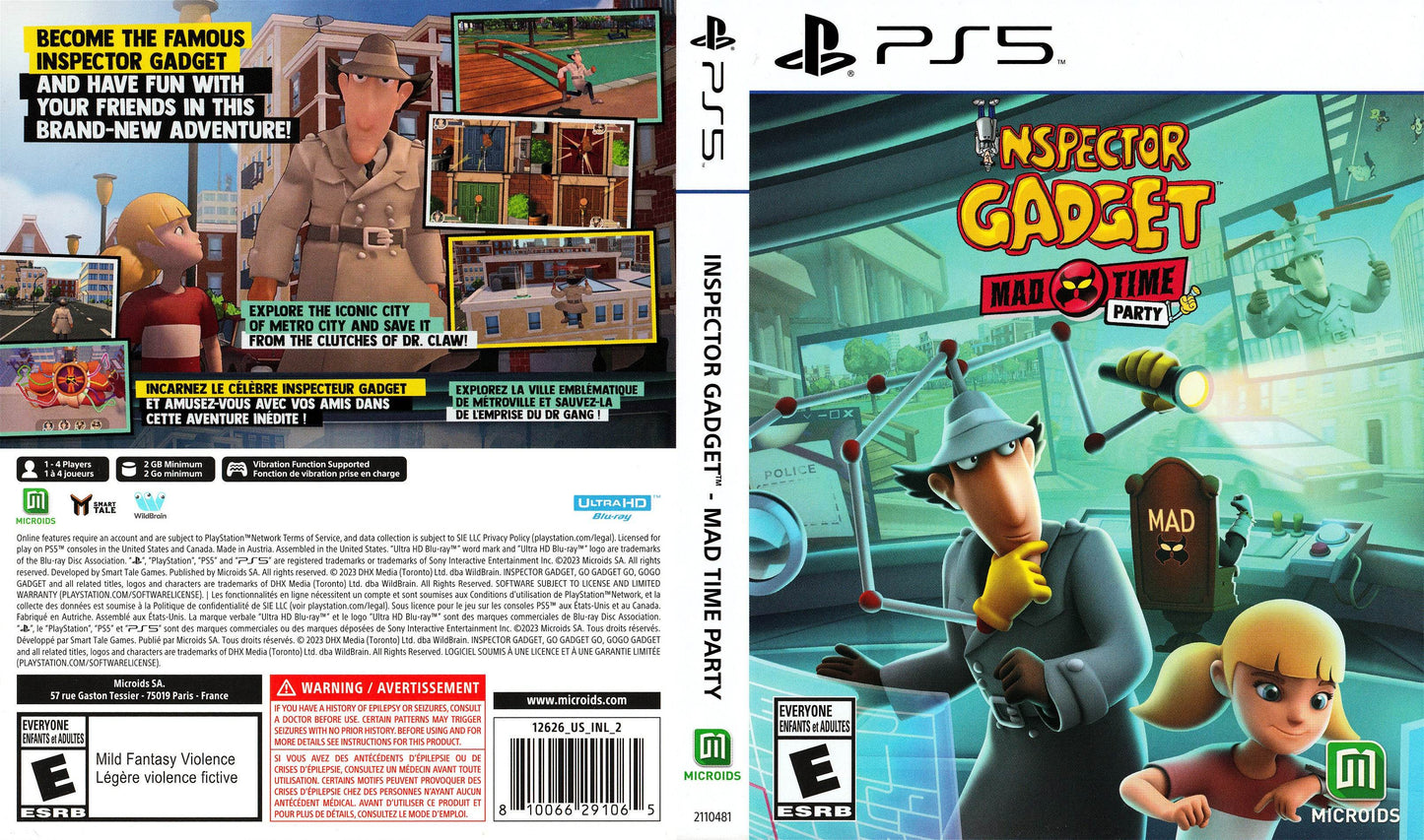 Inspector Gadget Mad Time Party Cover Art - WOI Solutions
