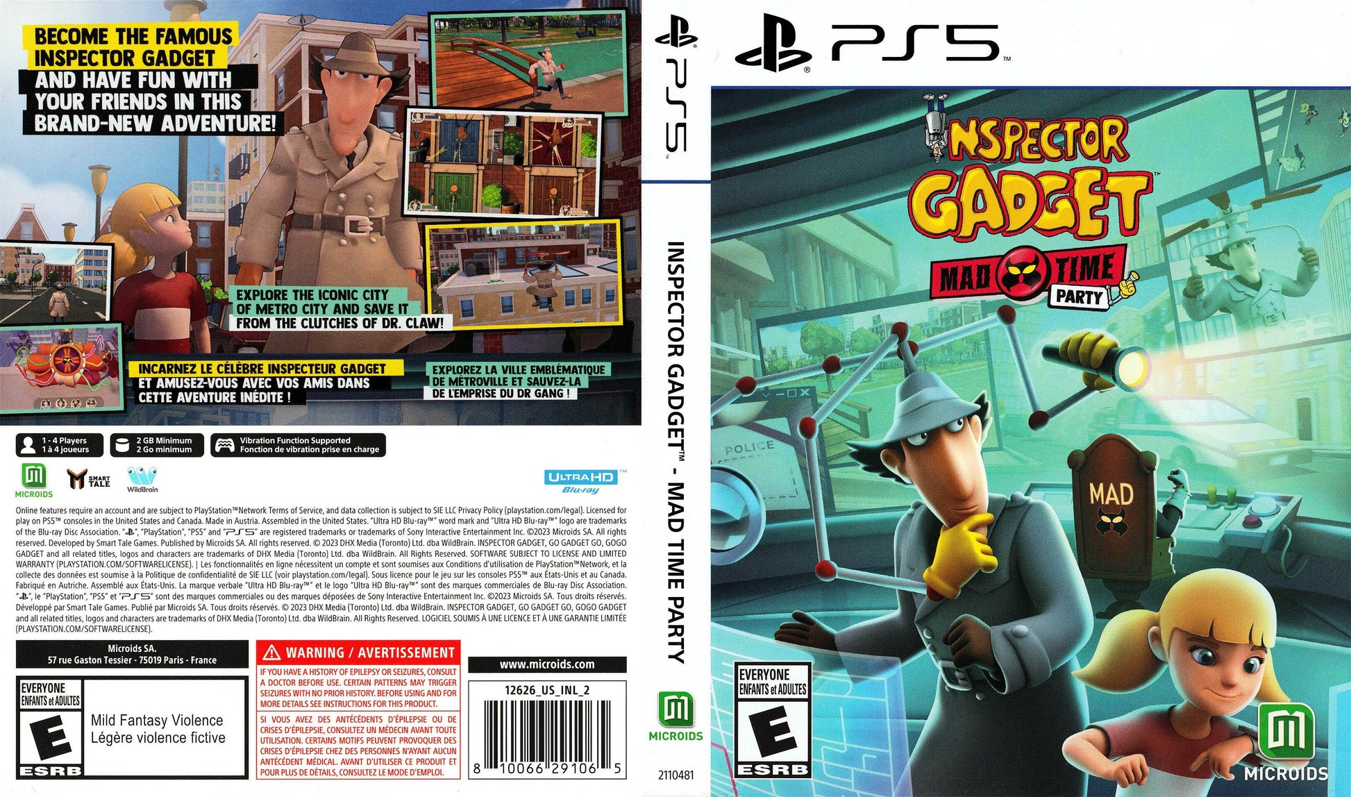 Inspector Gadget Mad Time Party Cover Art - WOI Solutions