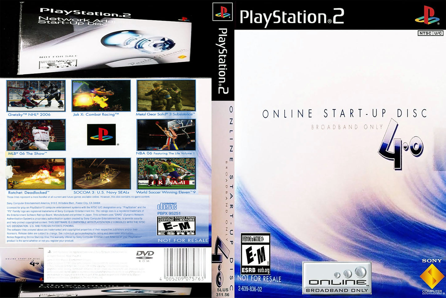 Internet Online Start Up Disc 4.0 Ps2 Original