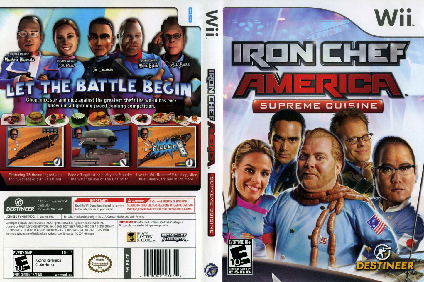 Iron Chef America Supreme Cuisine Cover Art - WOI Solutions