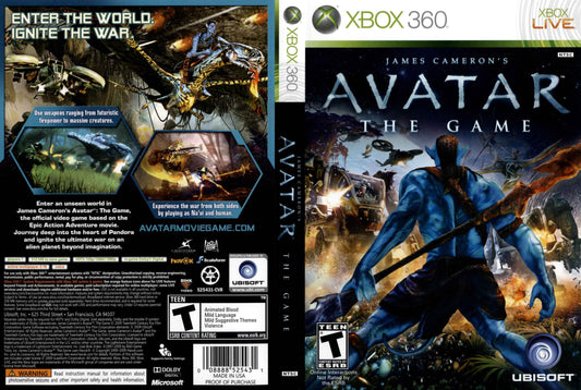 James Cameron's Avatar The Game Cover Art - WOI Solutions