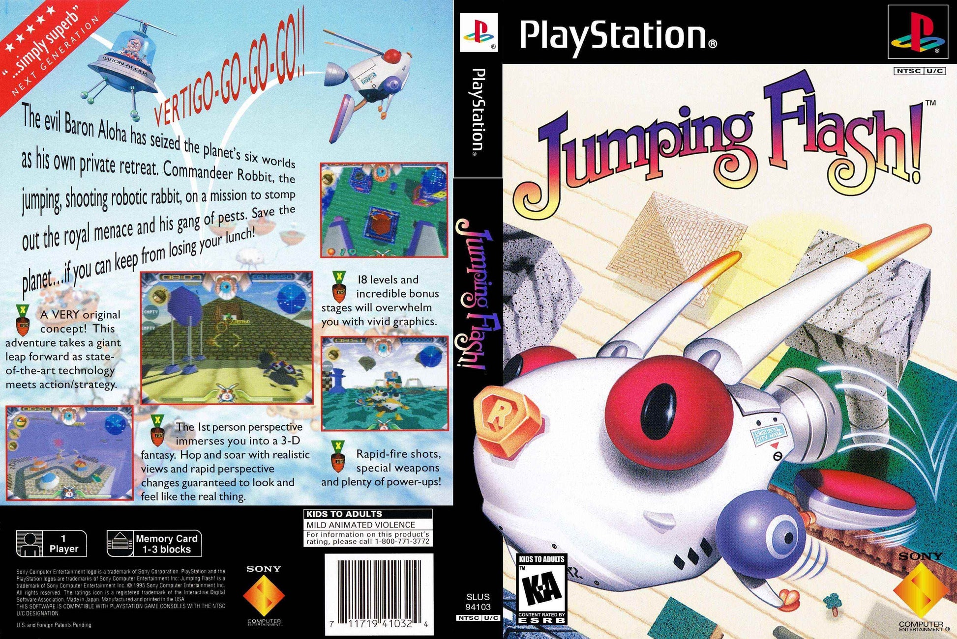 Jumping Flash Cover Art - WOI Solutions