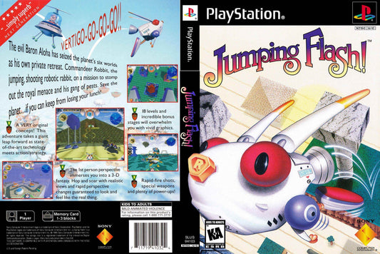 Jumping Flash Cover Art - WOI Solutions