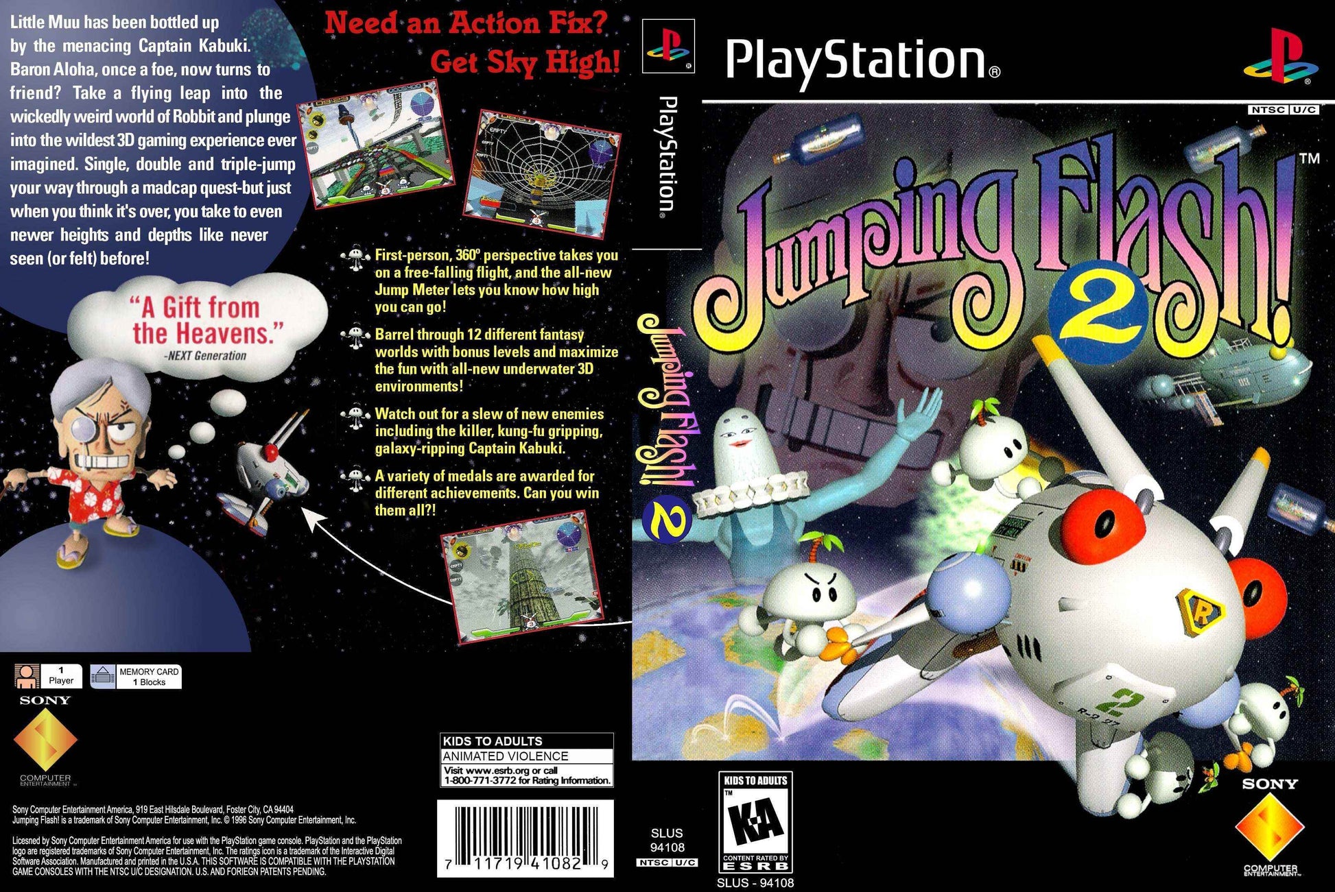 Jumping Flash 2 Cover Art - WOI Solutions